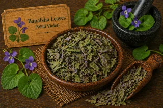 Dried Banafsha Leaves (Wild Violet)