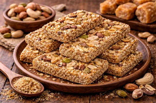 Dry Fruit Gajak (Mixed Nut & Sesame Brittle)