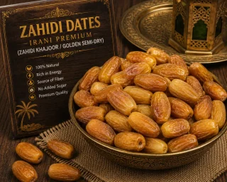 Zahidi Dates Irani Premium (Zahidi Khajoor / Golden Semi-Dry)