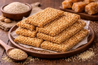 Til Patti (Sesame Jaggery Brittle)