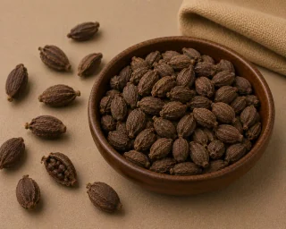 Bari Elaichi Black (Whole Black Cardamom)